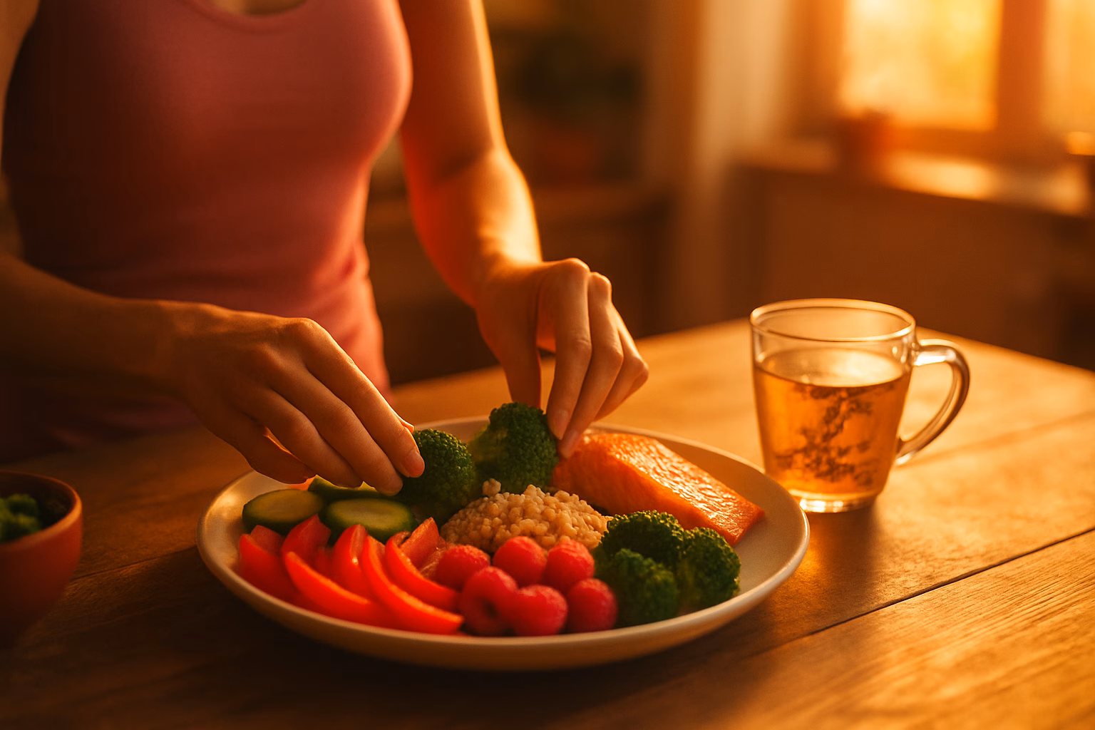 Une assiette équilibrée préparée avec soin par la rédaction
